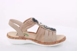 PETER ERIKSON Damen Sandale Ziersteine beige S14 20-30-Y24055