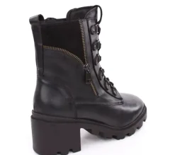 PETER ERIKSON Damen Schnürboots Stiefelette Leder Blockabsatz schwarz S23 ARIELA-GR-2316