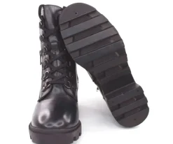 PETER ERIKSON Damen Schnürboots Stiefelette Leder Blockabsatz schwarz S23 ARIELA-GR-2316