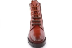 PETER ERIKSON Damen Schnürboots Schnürstiefelette Leder Schnürsenkelschmuck braun S23 DARYA-2320