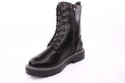 PETER ERIKSON Damen Schnürstiefel Schnürung und Reißverschluss in SCHWARZ mit Warmfutter 18650-Y22002