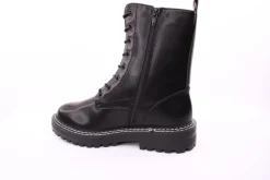 PETER ERIKSON Damen Schnürstiefel Schnürung und Reißverschluss in SCHWARZ mit Warmfutter 18650-Y22002