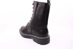 PETER ERIKSON Damen Schnürstiefel Schnürung und Reißverschluss in SCHWARZ mit Warmfutter 18650-Y22002