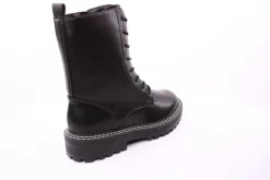 PETER ERIKSON Damen Schnürstiefel Schnürung und Reißverschluss in SCHWARZ mit Warmfutter 18650-Y22002