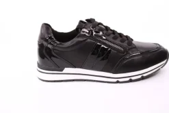 PETER ERIKSON Damen Sneaker in SCHWARZ Schnürung und Reißverschluss 3289-Y24005