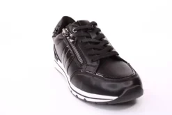 PETER ERIKSON Damen Sneaker in SCHWARZ Schnürung und Reißverschluss 3289-Y24005