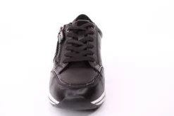 PETER ERIKSON Damen Sneaker in SCHWARZ Schnürung und Reißverschluss 3289-Y24005