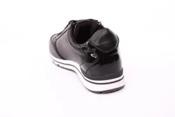 PETER ERIKSON Damen Sneaker in SCHWARZ Schnürung und Reißverschluss 3289-Y24005