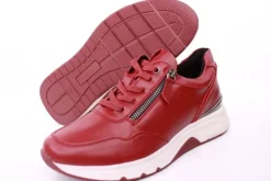 PETER ERIKSON Damen Sneaker in ROT Schnürung und Reißverschluss 3307-C23001