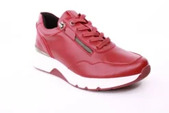 PETER ERIKSON Damen Sneaker in ROT Schnürung und Reißverschluss 3307-C23001
