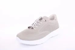 PETER ERIKSON Damen Sneaker Leder Wechsel- Fußbett gelb, grau S13 231508