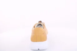 PETER ERIKSON Damen Sneaker Leder Wechsel- Fußbett gelb, grau S13 231508
