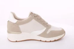 PETER ERIKSON Damen Sneaker Wechselfußbett Materialmix beige S14 12806-Y23017