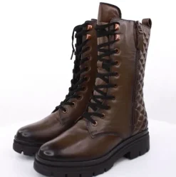 PETER ERIKSON Damen Stiefel Schnürstiefel Leder grün S23 LANA-2331