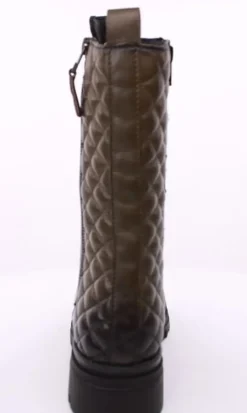 PETER ERIKSON Damen Stiefel Schnürstiefel Leder grün S23 LANA-2331