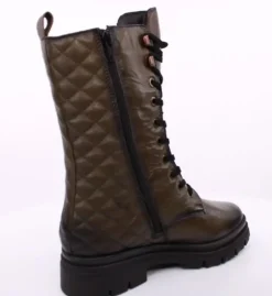 PETER ERIKSON Damen Stiefel Schnürstiefel Leder grün S23 LANA-2331