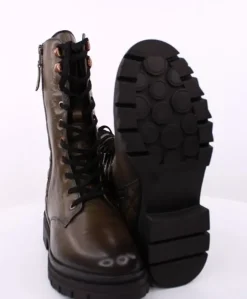 PETER ERIKSON Damen Stiefel Schnürstiefel Leder grün S23 LANA-2331