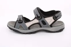 PETER ERIKSON Damen Trekkingsandale Leder grau, beige S14 MANDY-720