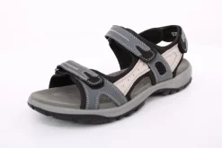 PETER ERIKSON Damen Trekkingsandale Leder grau, beige S14 MANDY-720