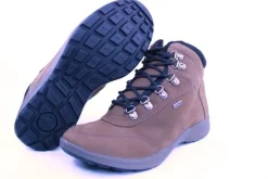 PETER ERIKSON Herren Boot Leder Extraweit Schnürung und Reißverschluss in PEANUT mit Warmfutter FLEXI-05A TEX