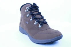 PETER ERIKSON Herren Boot Leder Extraweit Schnürung und Reißverschluss in PEANUT mit Warmfutter FLEXI-05A TEX