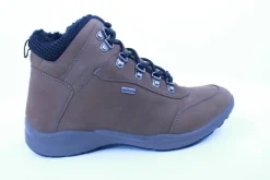 PETER ERIKSON Herren Boot Leder Extraweit Schnürung und Reißverschluss in PEANUT mit Warmfutter FLEXI-05A TEX