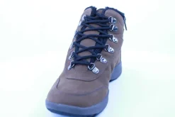 PETER ERIKSON Herren Boot Leder Extraweit Schnürung und Reißverschluss in PEANUT mit Warmfutter FLEXI-05A TEX