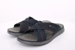 PETER ERIKSON Herren Pantolette Leder blau S14  Thar-03