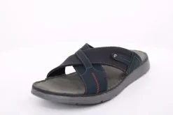 PETER ERIKSON Herren Pantolette Leder blau S14  Thar-03