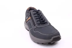 PETER ERIKSON Herren Schnürhalbschuh Leder Extraweit Reißverschluss DENIMNOUGAT Warmfutter SX-09 TEX