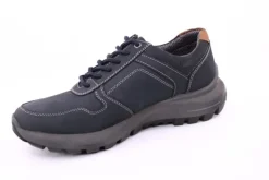 PETER ERIKSON Herren Schnürhalbschuh Leder Extraweit Reißverschluss DENIMNOUGAT Warmfutter SX-09 TEX