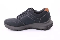 PETER ERIKSON Herren Schnürhalbschuh Leder Extraweit Reißverschluss DENIMNOUGAT Warmfutter SX-09 TEX