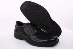 PETER ERIKSON Herren Schnürschuh Leder Wechselfußbett klassisch schwarz S14  NB-02