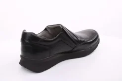 PETER ERIKSON Herren Slipper Leder Wechselfußbett klassisch schwarz S14 DN-55