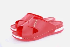 PETER ERIKSON Pantolette Leder Comfort- Fußbett blau, rot S13 221535