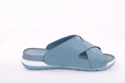 PETER ERIKSON Pantolette Leder Comfort- Fußbett blau, rot S13 221535
