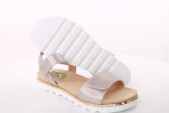 PETER ERIKSON Sandale Klettverschluss metallisch glänzend rose S14 86637-Y24007