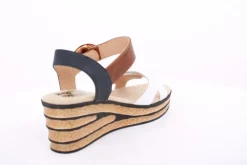 PETER ERIKSON Sandalette Keilabsatz Zierschnalle beige S14 23007-23010