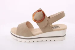 PETER ERIKSON Sandalette Keilabsatz Zierschnalle beige S14 3225-C23002