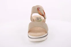 PETER ERIKSON Sandalette Keilabsatz Zierschnalle beige S14 3225-C23002