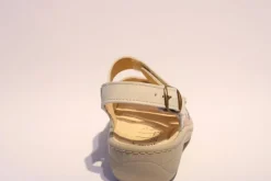 Portina Bequemsandale Wechselfußbett komplett Leder beige 10502