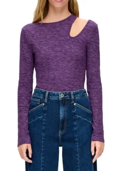 QS by S.Oliver Longsleeve aus Baumwollstretch S23 2135411