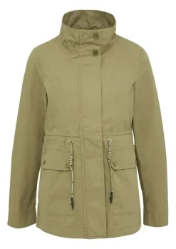 QS designed by Baumwolljacke mit Tunnelzug in Taille grün S15 2155487
