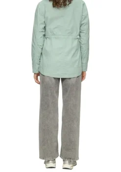 QS designed by Baumwolljacke mit Tunnelzug in Taille grün S15 2155487