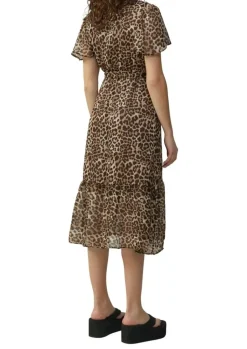 QS designed by Chiffonkleid in Wickeloptik mit Allover-Print S15 2162488