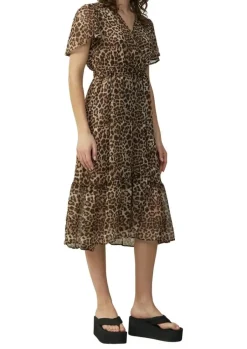 QS designed by Chiffonkleid in Wickeloptik mit Allover-Print S15 2162488
