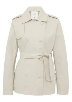 QS designed by kurzer Trenchcoat mit Gürtel  S15 2159450