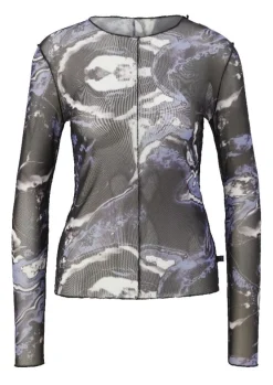 QS designed by Semitransparentes Shirt lila S13  2127440