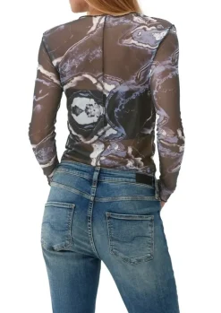 QS designed by Semitransparentes Shirt lila S13 2127440