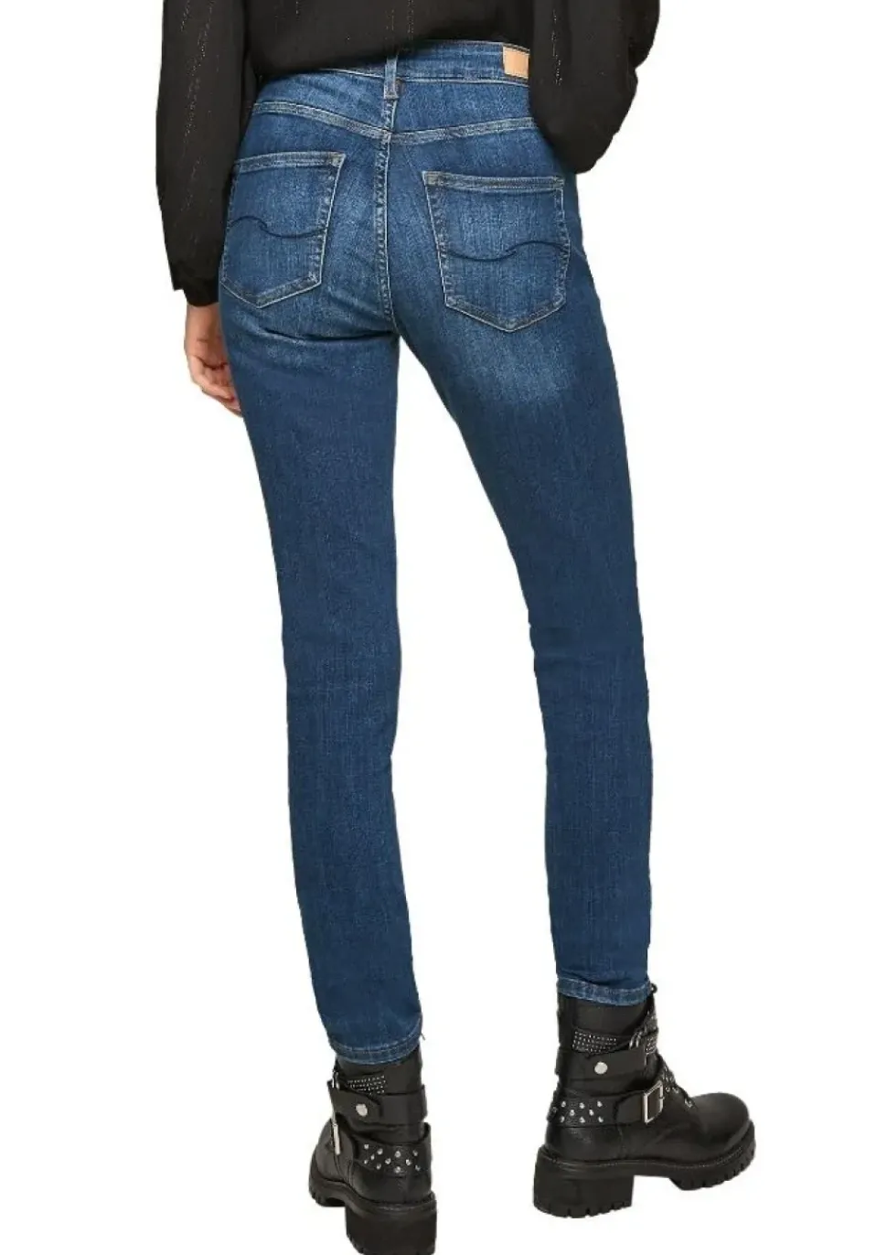QS designed by Skinny: Super Skinny leg-Jeans blau S22 2102008